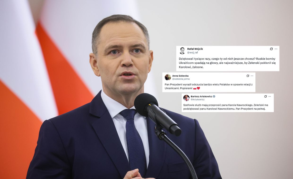 Nawrocki oczekuje "wdzięczności" od Zełenskiego. W sieci zawrzało