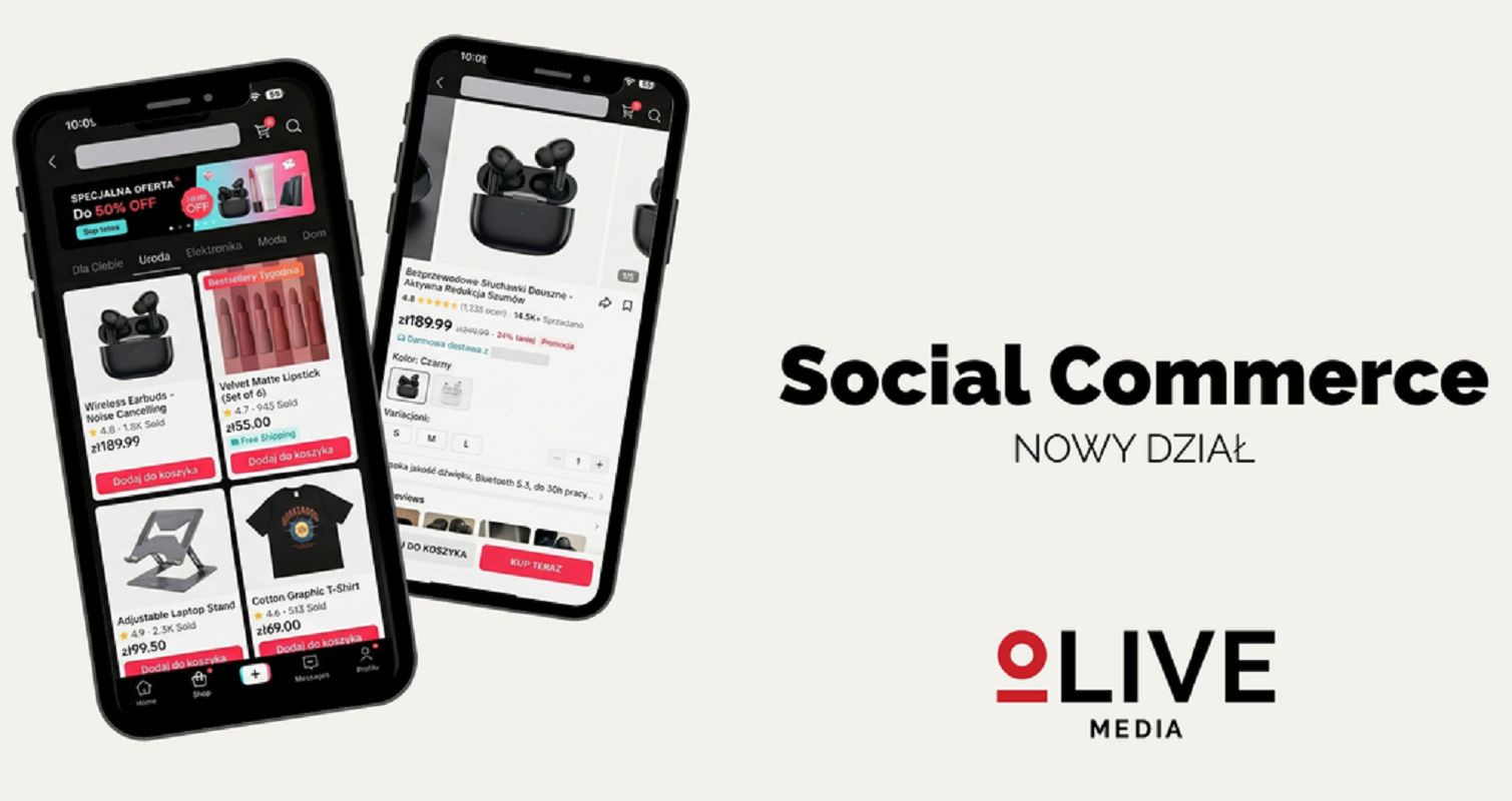 W oLive media powstał dział social commerce