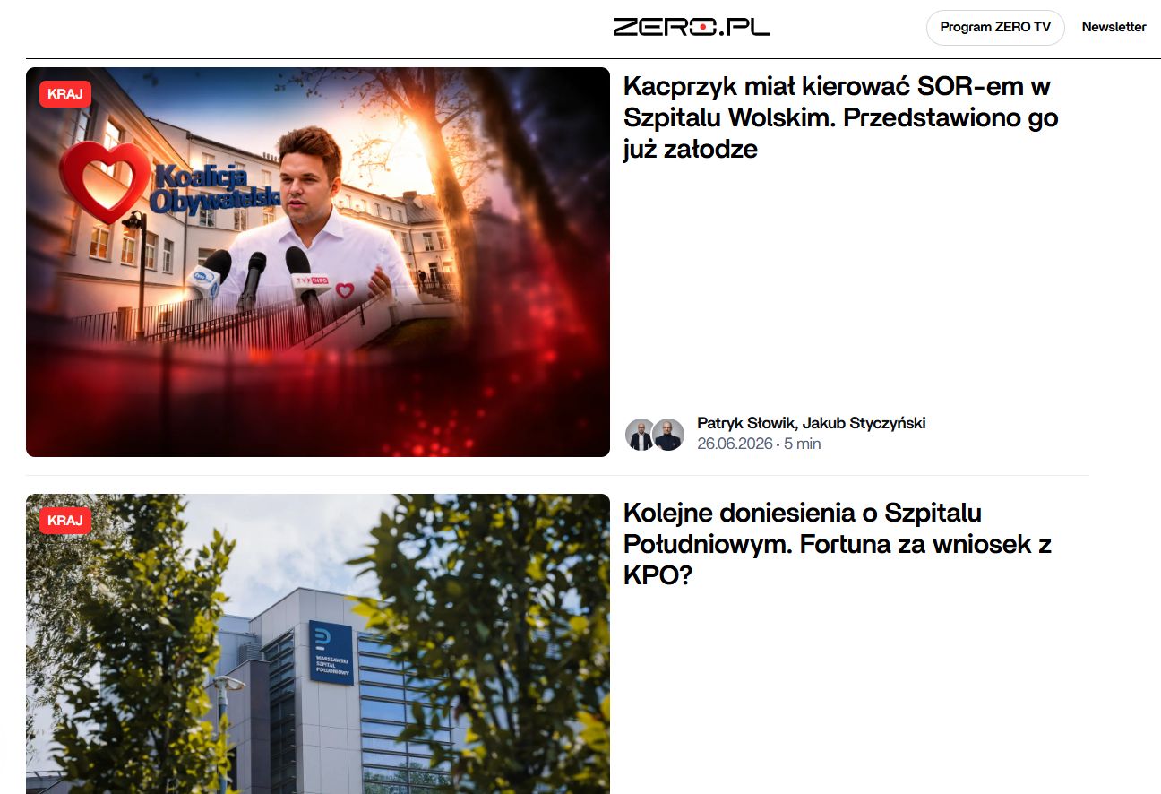 Zero.pl najbardziej opiniotwórczym medium czerwca. Awans o 16 miejsc