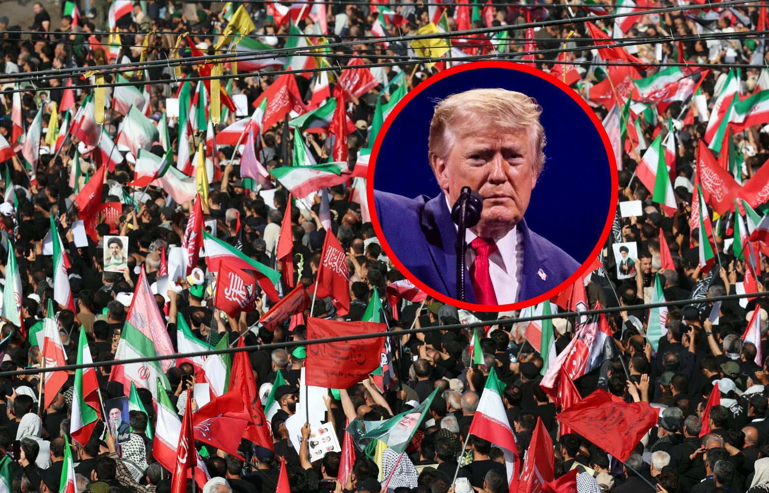 Pogrzeb Chameneiego. Wzywali do zabicia Trumpa