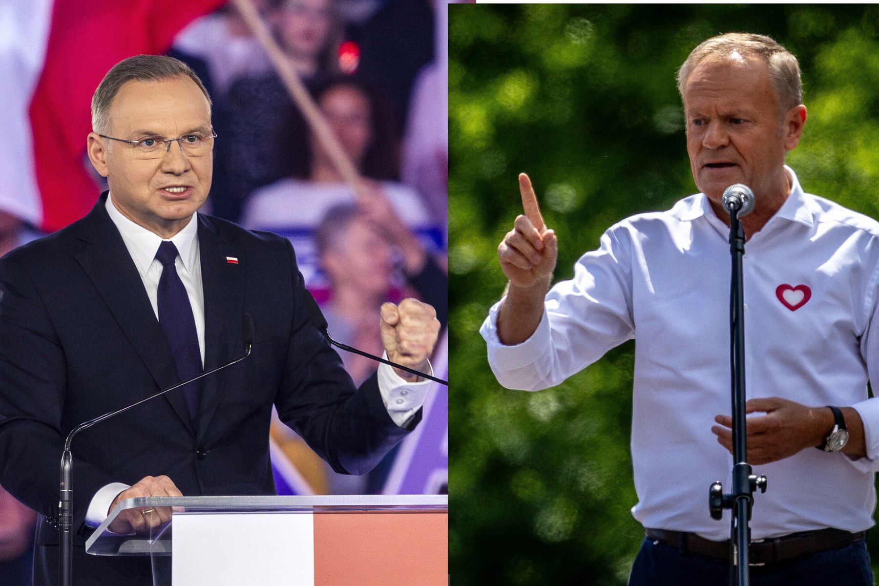 Tusk wsparł Trzaskowskiego. Niektórzy wyborcy Nawrockiego chcą mocnego wejścia Dudy