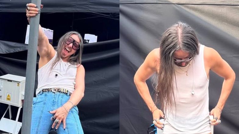 Michał Szpak paraduje BEZ SPODNI i na obcasach za kulisami koncertu