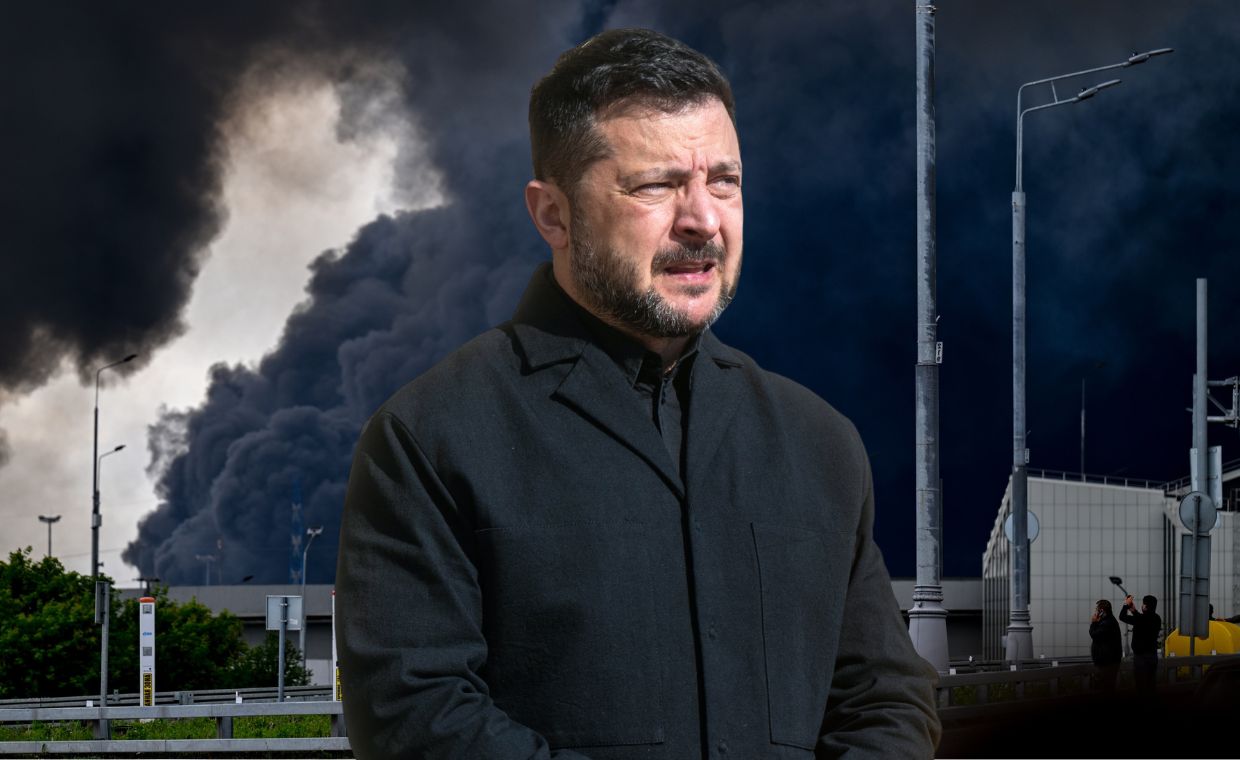 Zełenski o atakach na rafinerie w Rosji. "Wtedy je wstrzymamy"