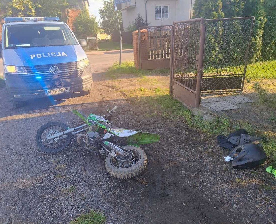 Uciekał na niezarejestrowanym mini crossie. 13-latek zatrzymany