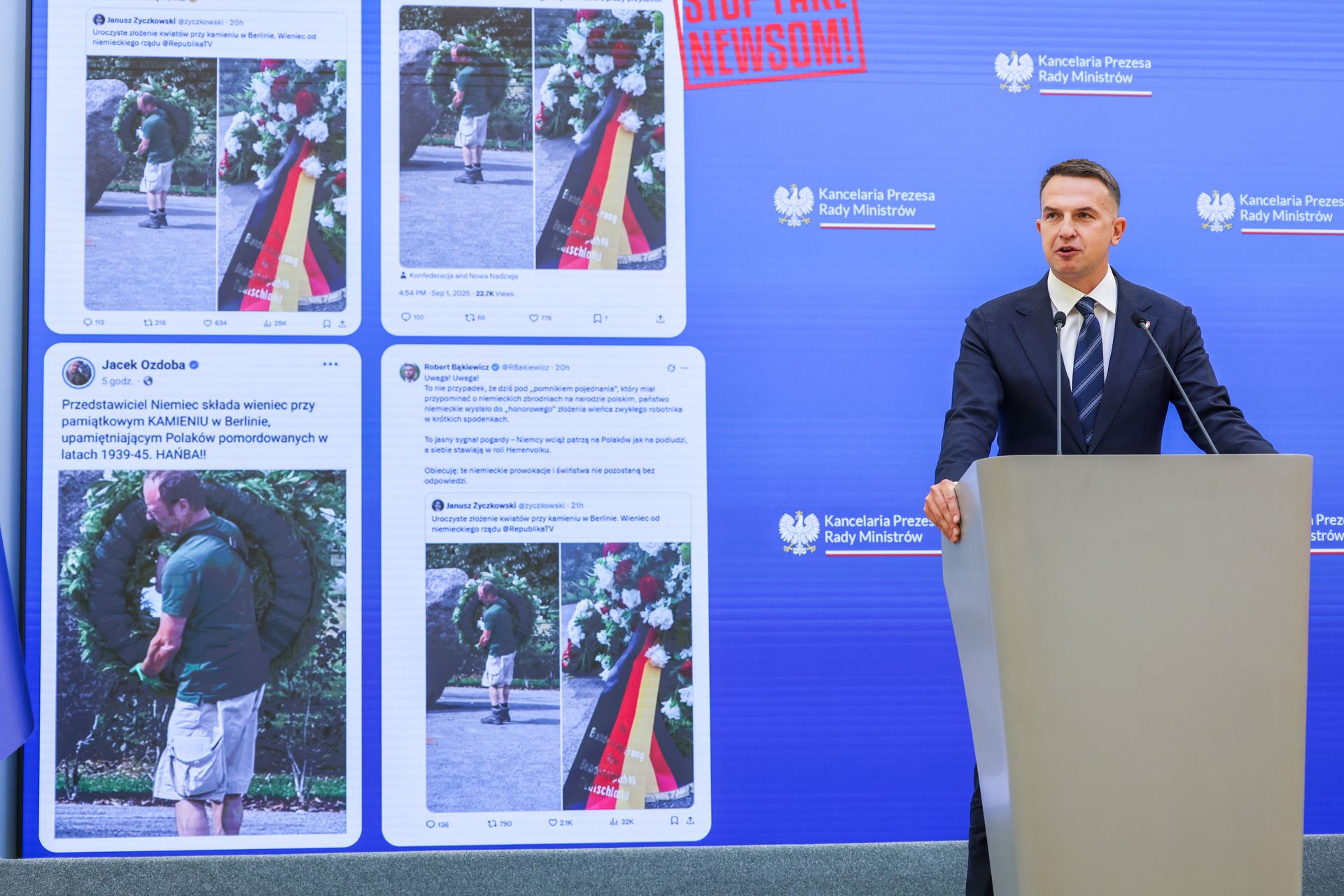 Szłapka wskazuje na "dezinformację". Mówi o "ordynarnym kłamstwie"