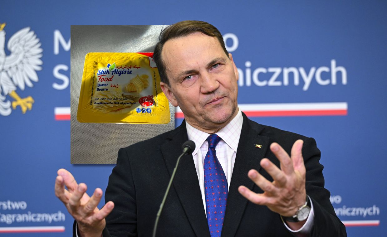 Sikorski wrzucił zdjęcie masła. "Zdrada i zaprzaństwo"