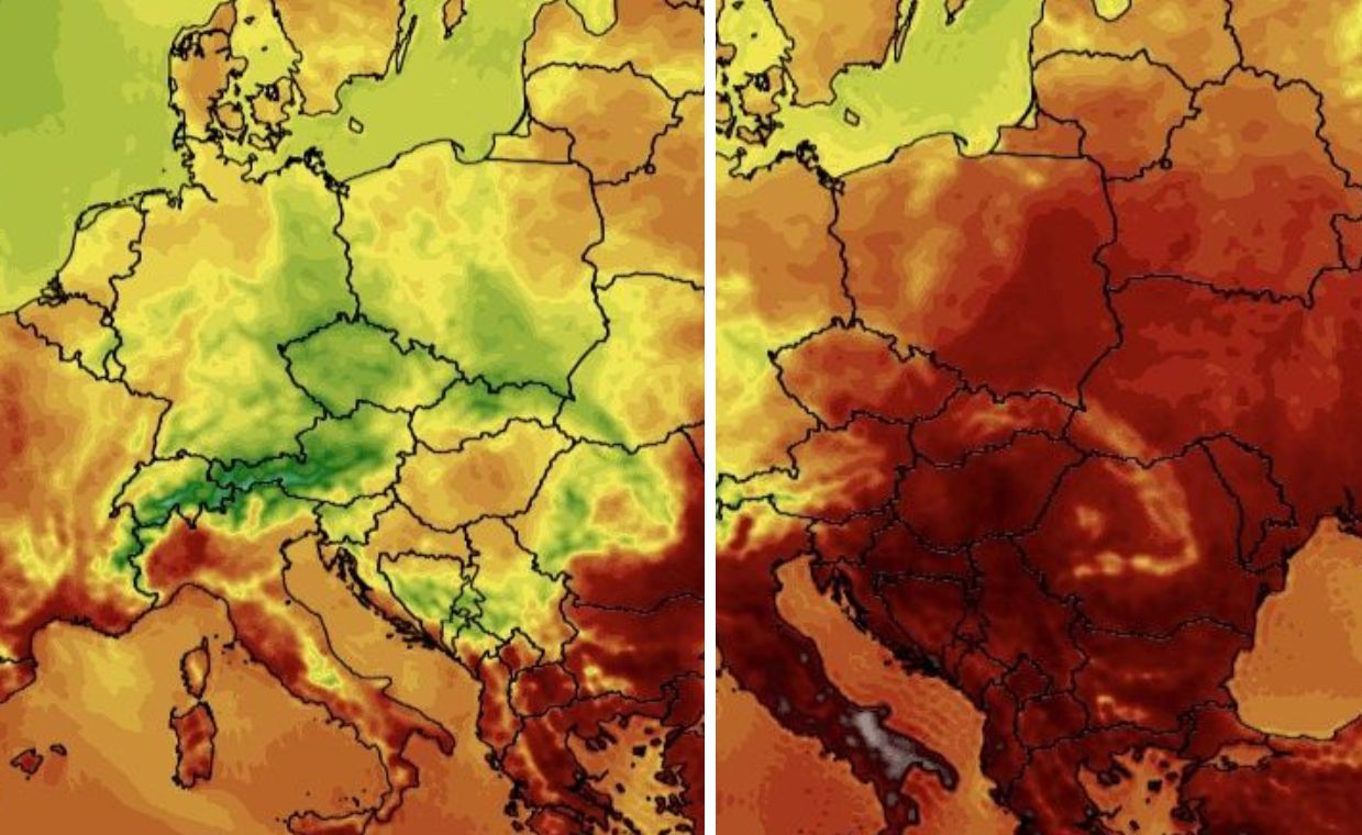 Po kilku dniach wielka zmiana. Różnicę widać na mapach