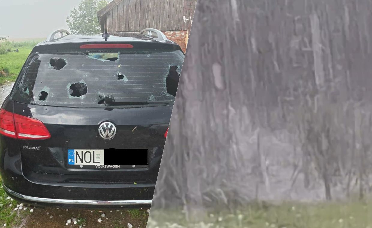 Potężny grad w Polsce. Nagrania obiegają sieć