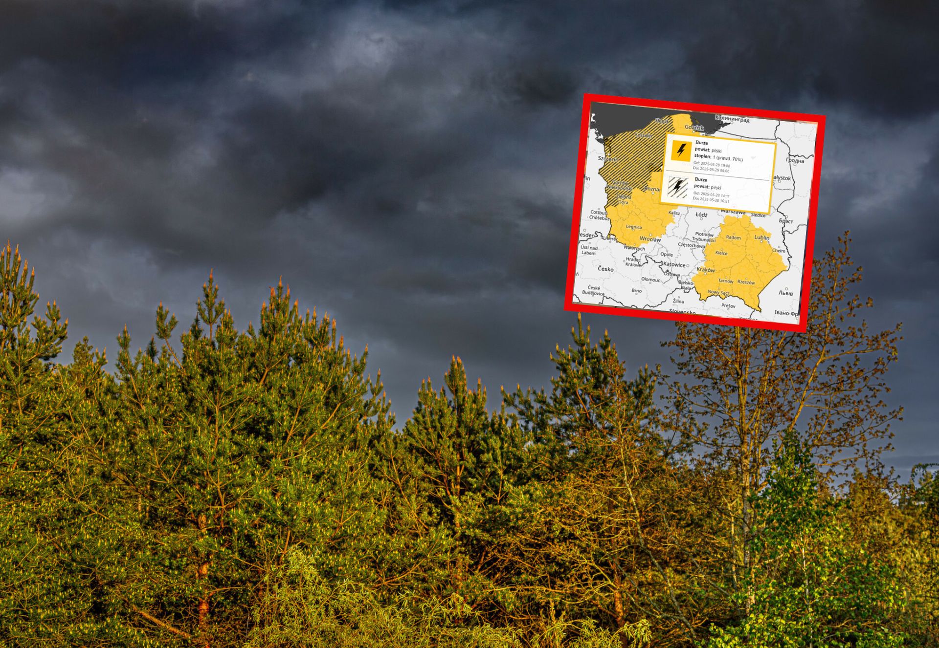 Burze już się zaczęły. Wydano ostrzeżenia w kilkunastu województwach