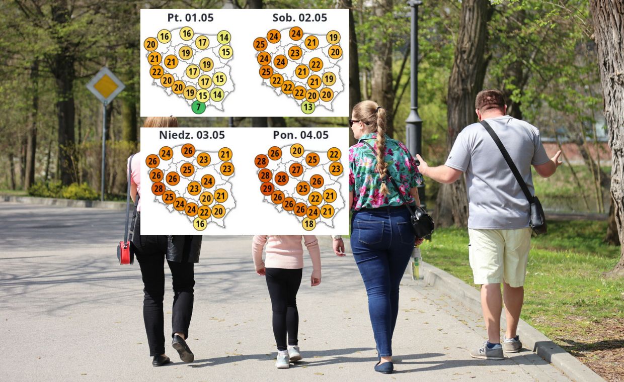 Fala gorąca w majówkę. choćby 28 stopni Celsjusza