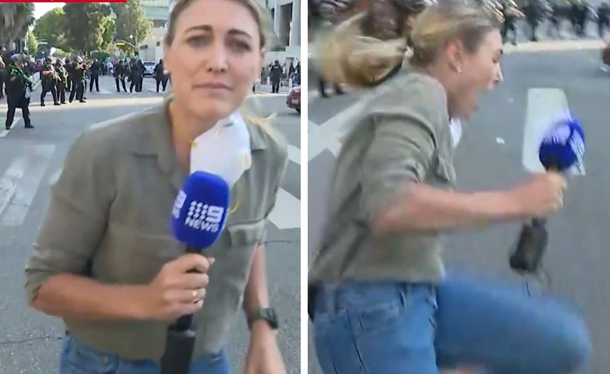 Dziennikarka postrzelona na zamieszkach w Los Angeles. Jest nagranie