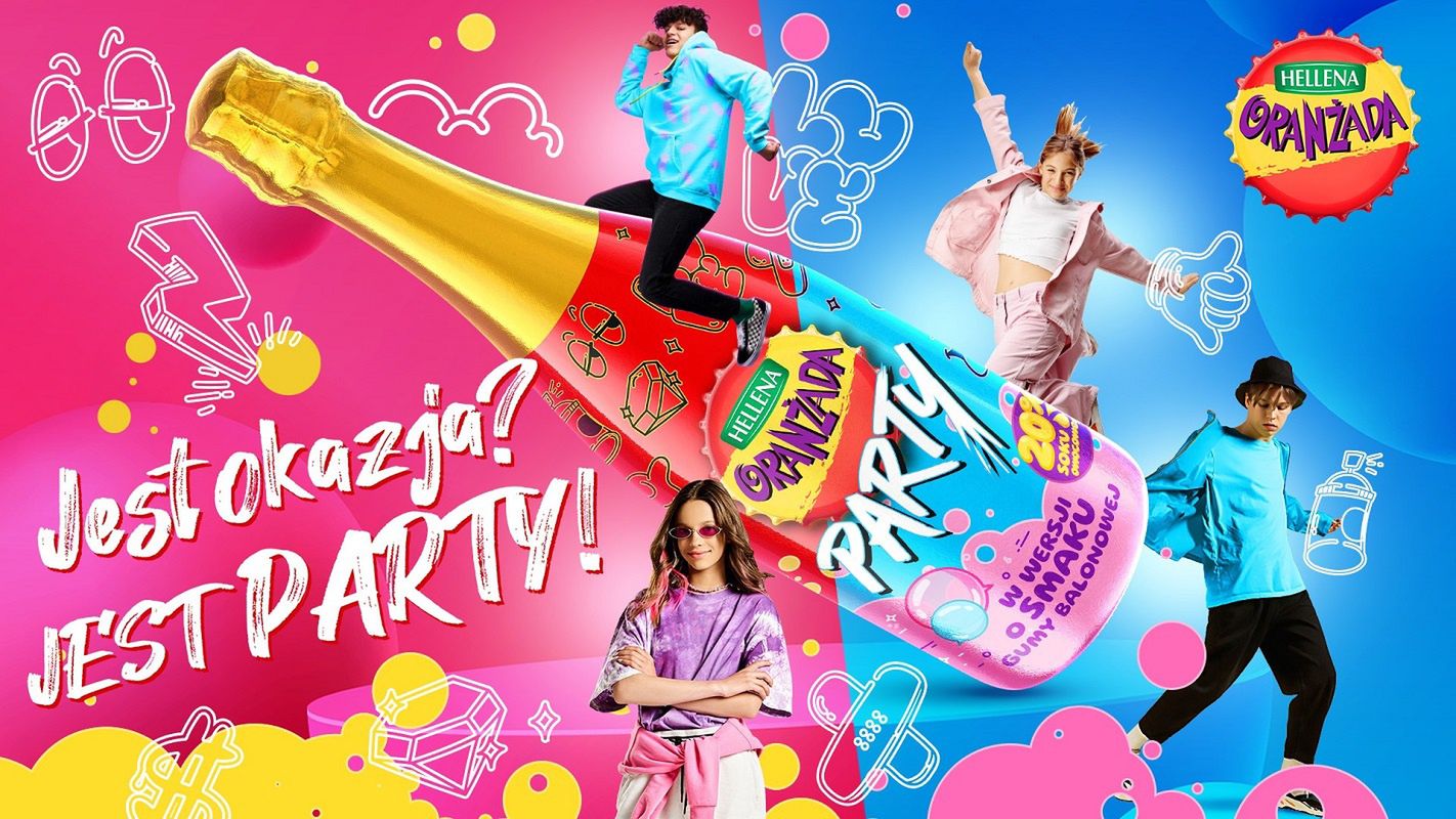 Oranżada Hellena Party w kampanii świętuje sukcesy dzieci