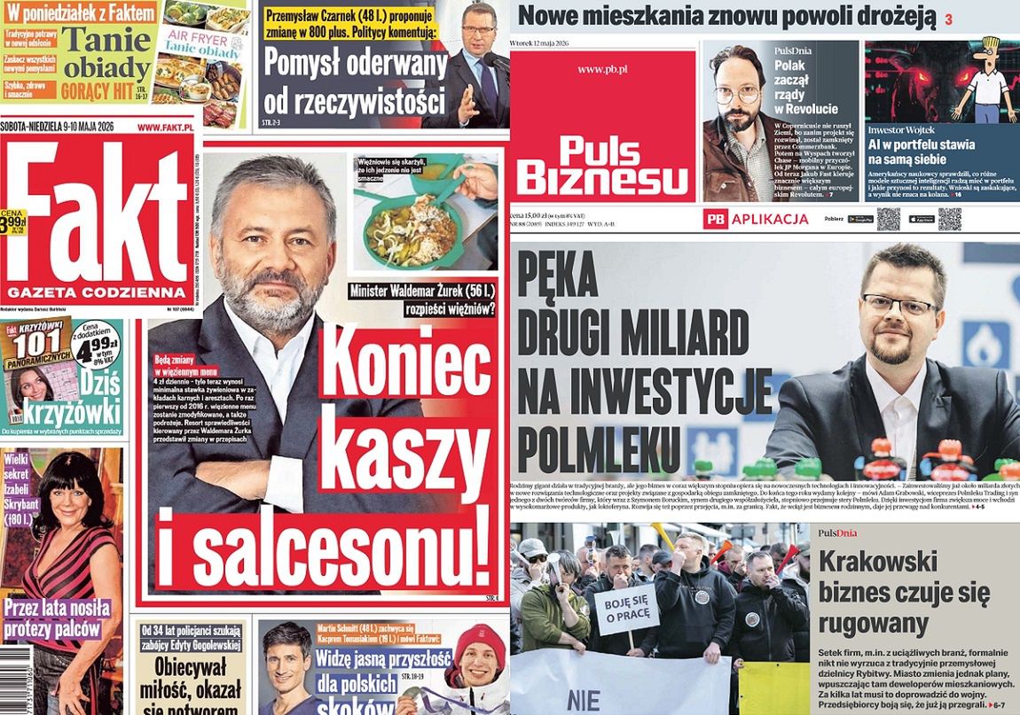 Dzienniki ubijają dno sprzedażowe. "Fakt" poniżej 100 tys. egz., najmocniej w dół "Puls Biznesu"
