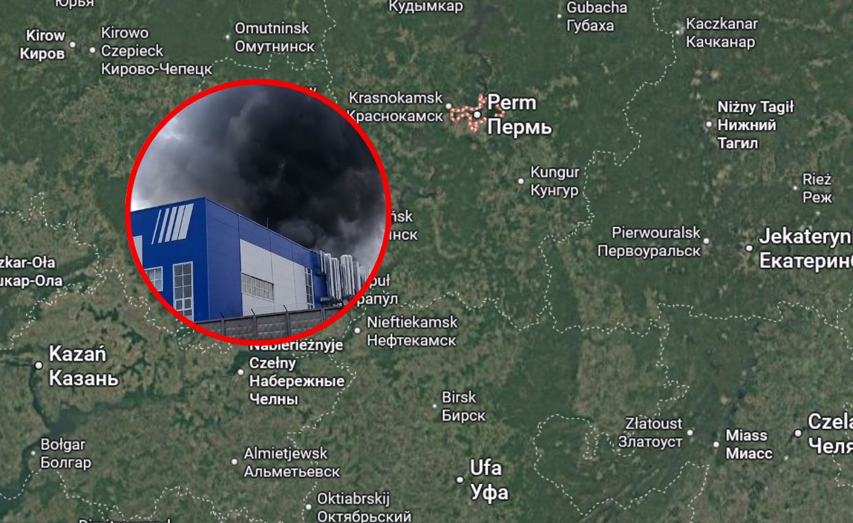 Ukraina uderzyła dronami w fabrykę silników rakietowych. Wybuchł pożar