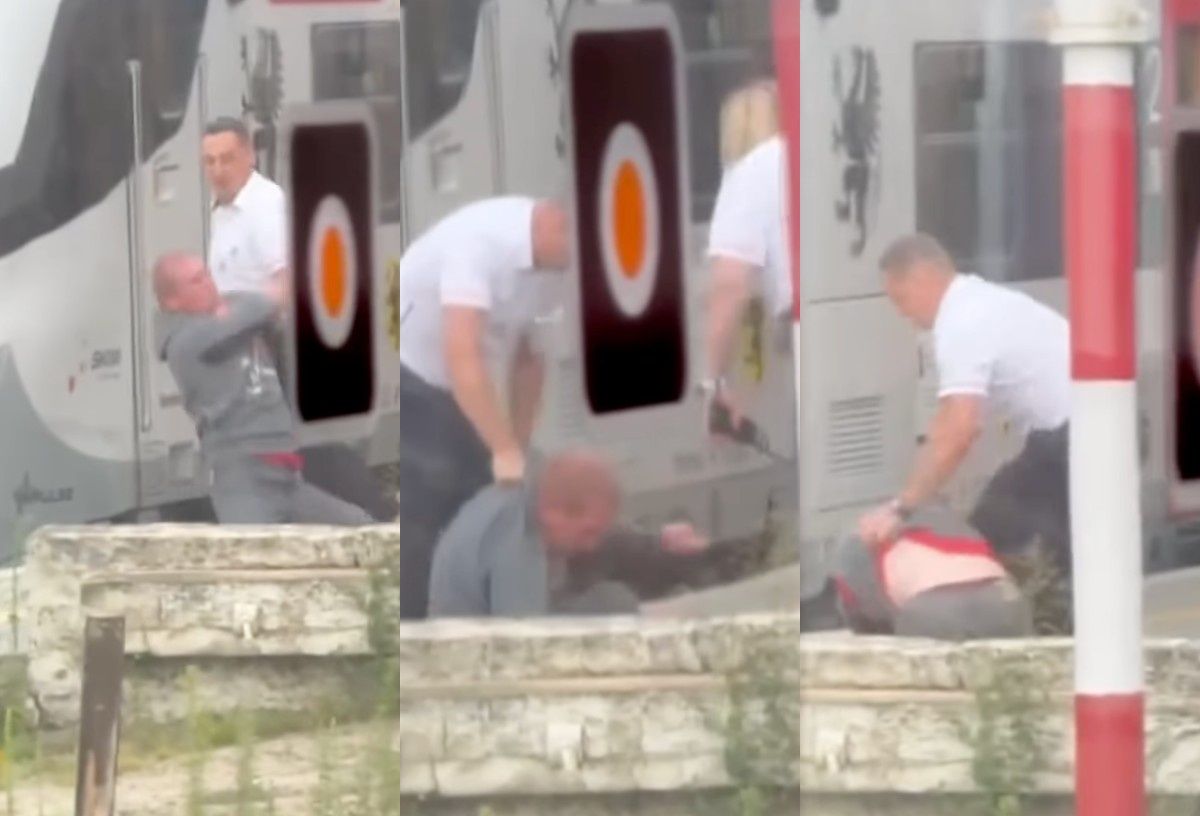 Awantura w Wejherowie. Skończyło się poważną bójką na peronie