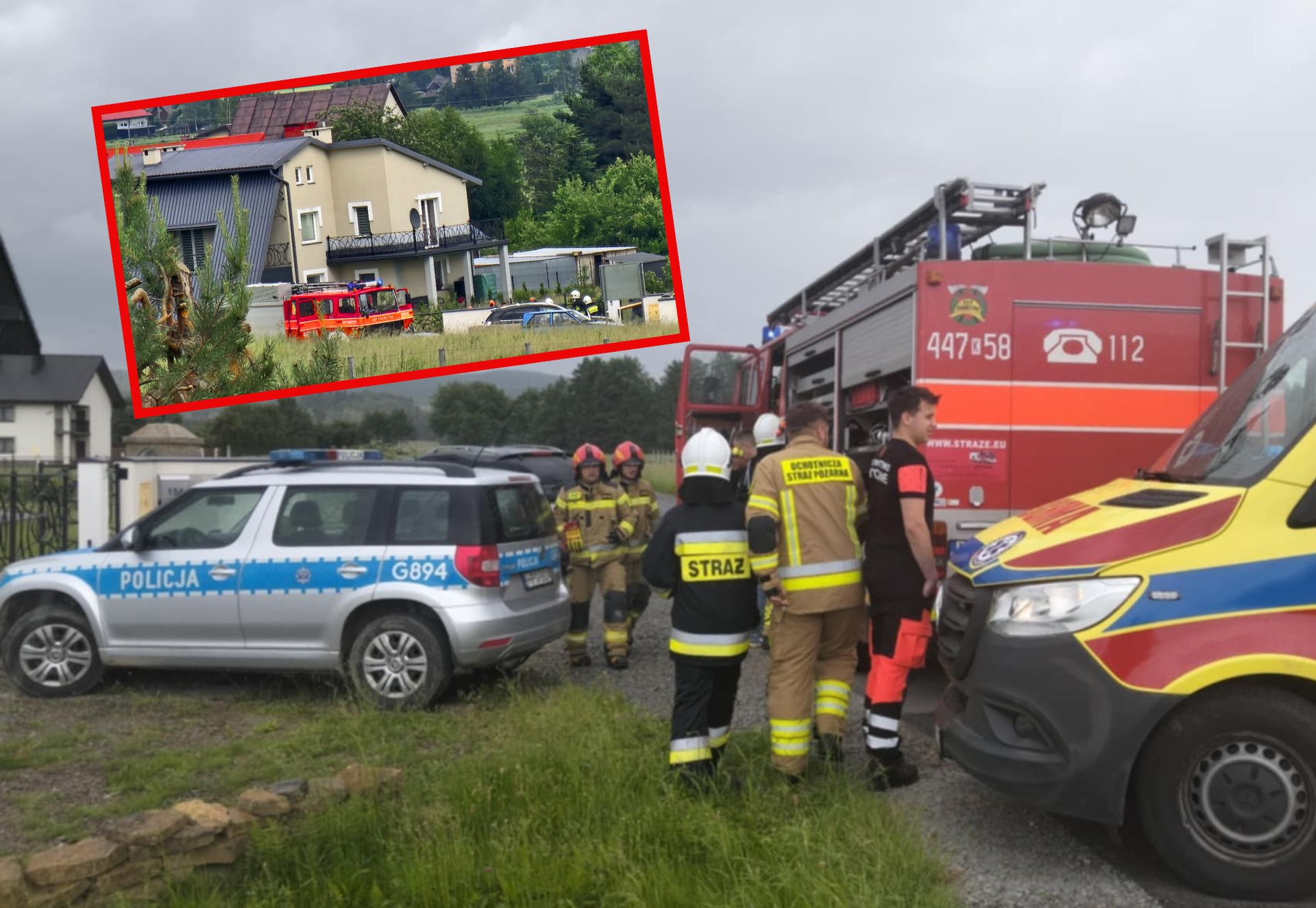 4-latek uwięziony w bramie. Chwile grozy na podwórku