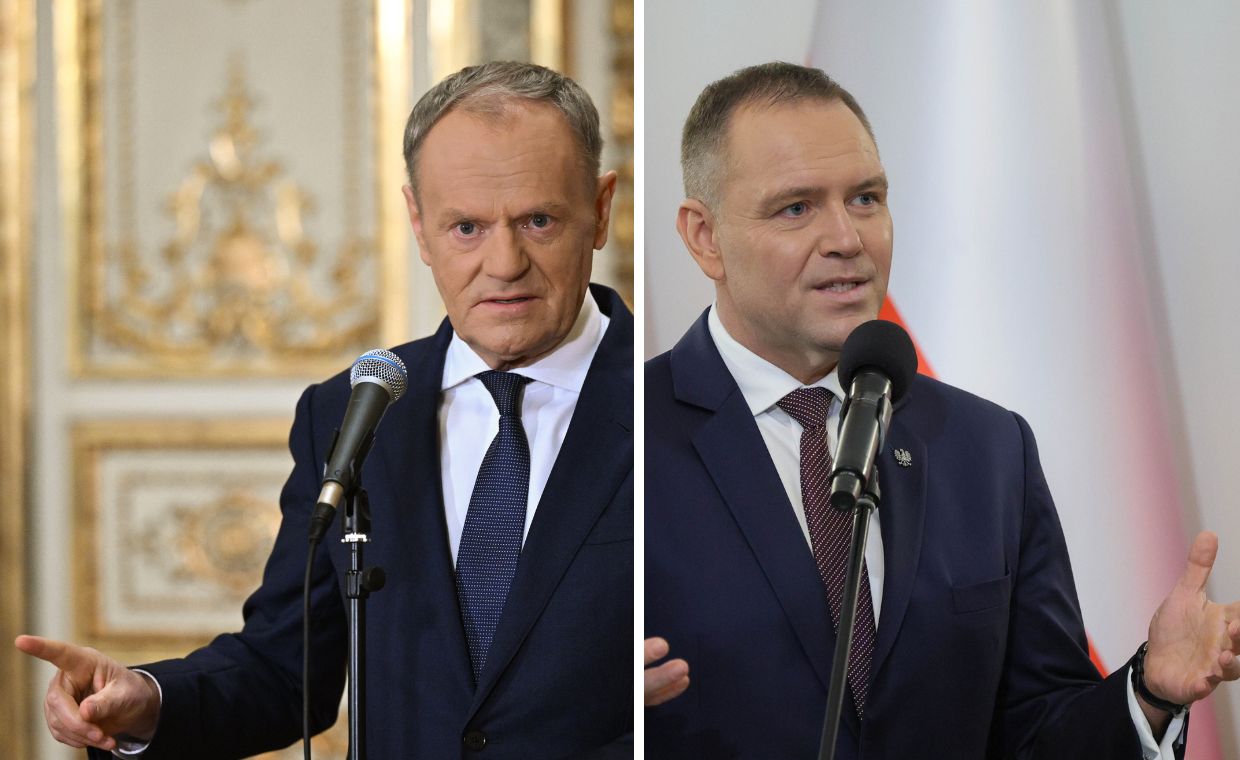 Rozpoczęło się spotkanie Tuska z Nawrockim