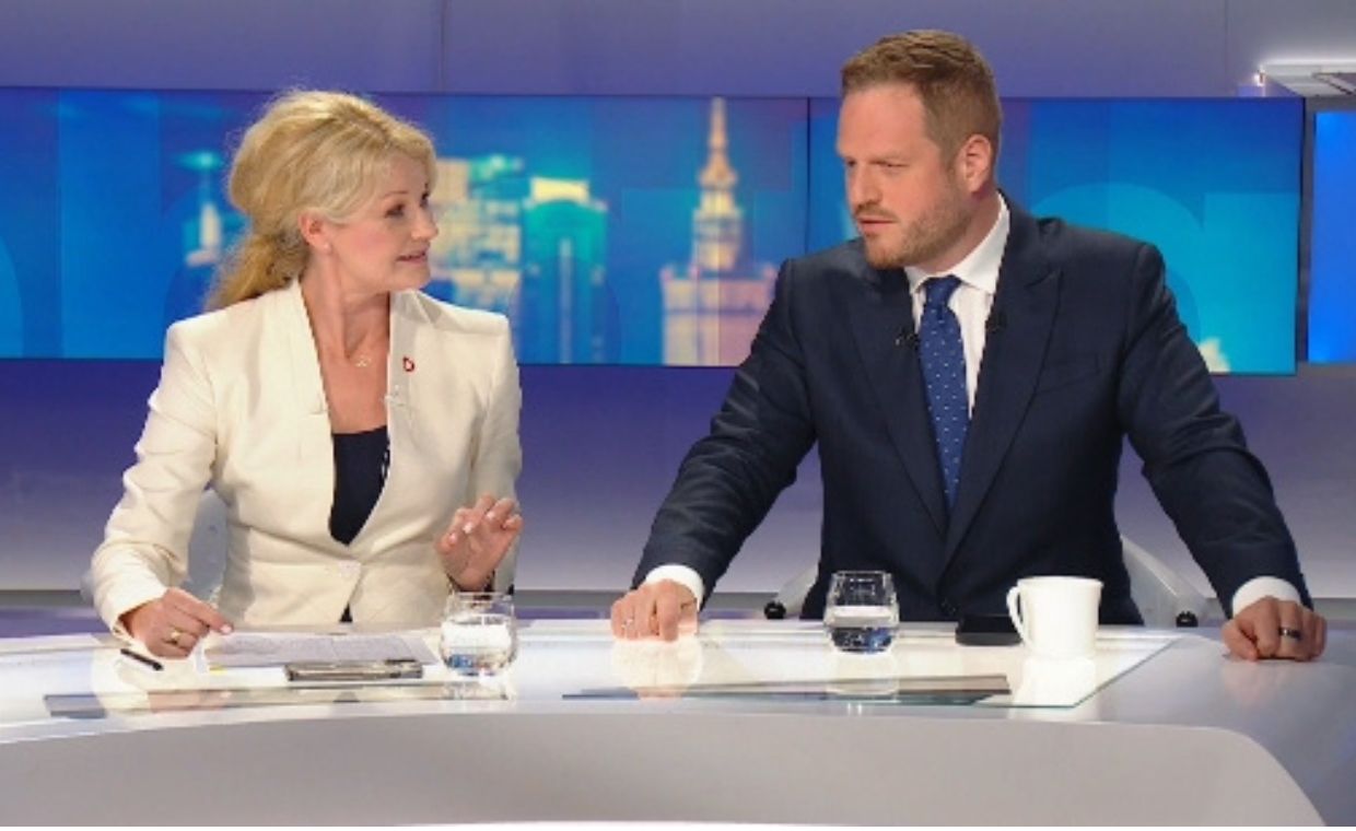 Starcie polityków w programie na żywo. "Pan tu siedzi i się poci"