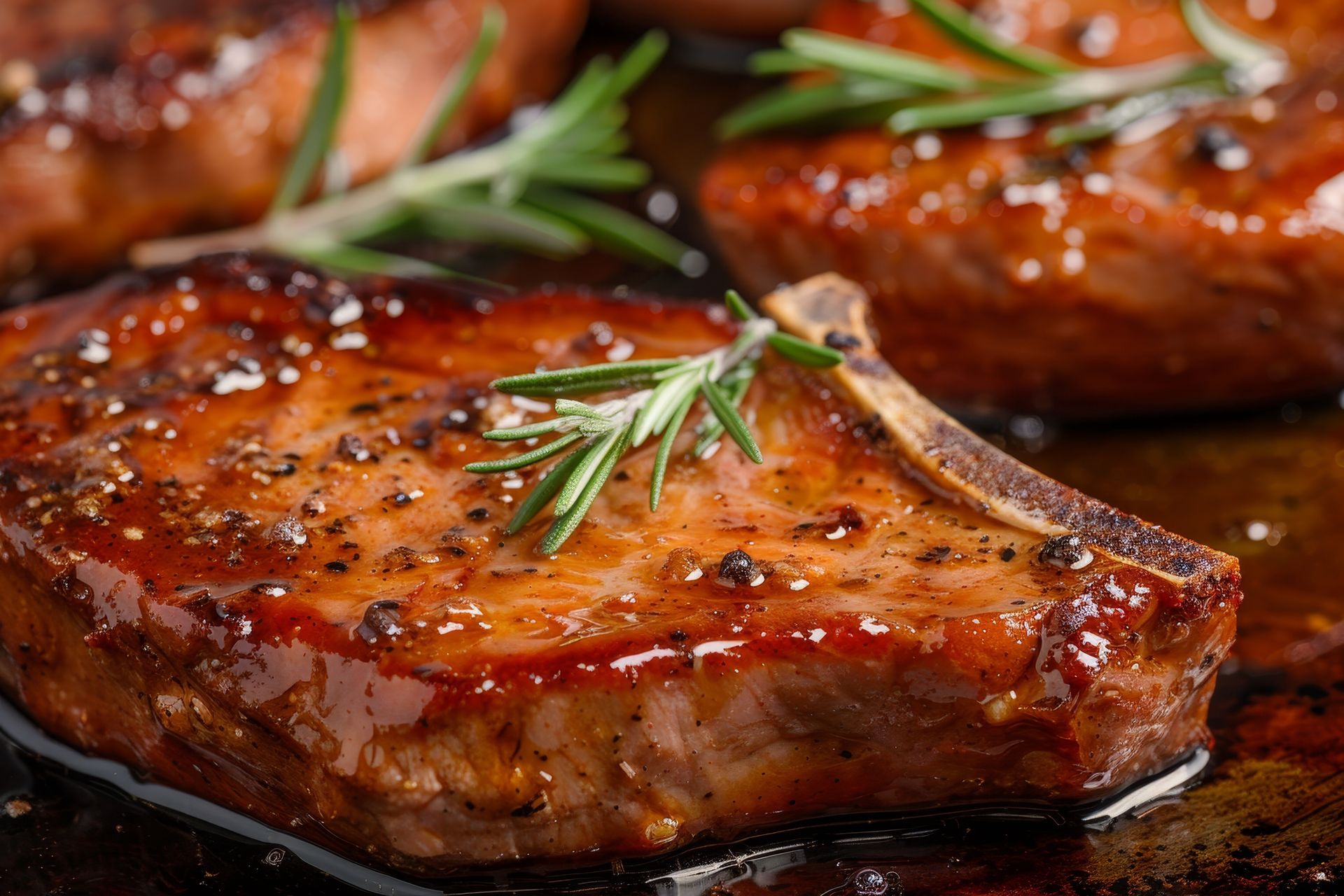 Zalewam kotlety ze schabu gazowanym napojem, a potem duszę je 10 minut. Wychodzą kruche i soczyste