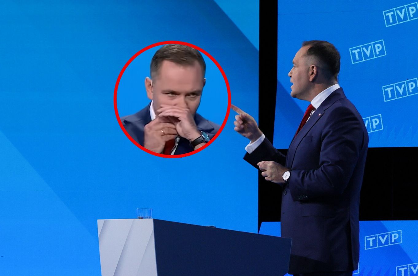 Nawrocki tłumaczy się z gestu na debacie. Zaprosił Trzaskowskiego