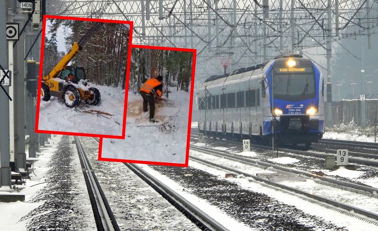 Trwa paraliż linii nr 216. Kolejarze szykują się na pogorszenie pogody