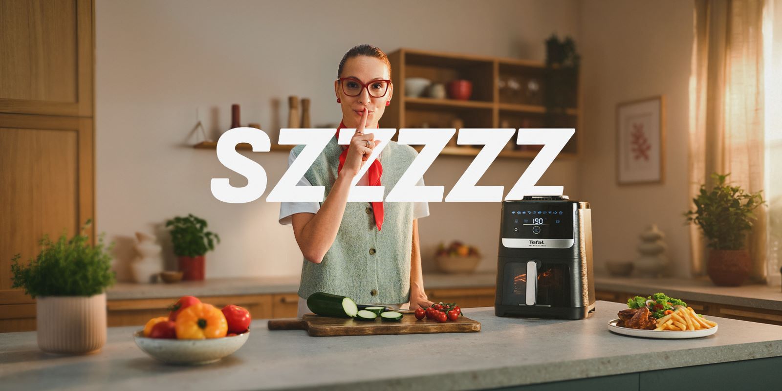 Tefal stawia na AI i humor w kampanii najcichszej frytkownicy