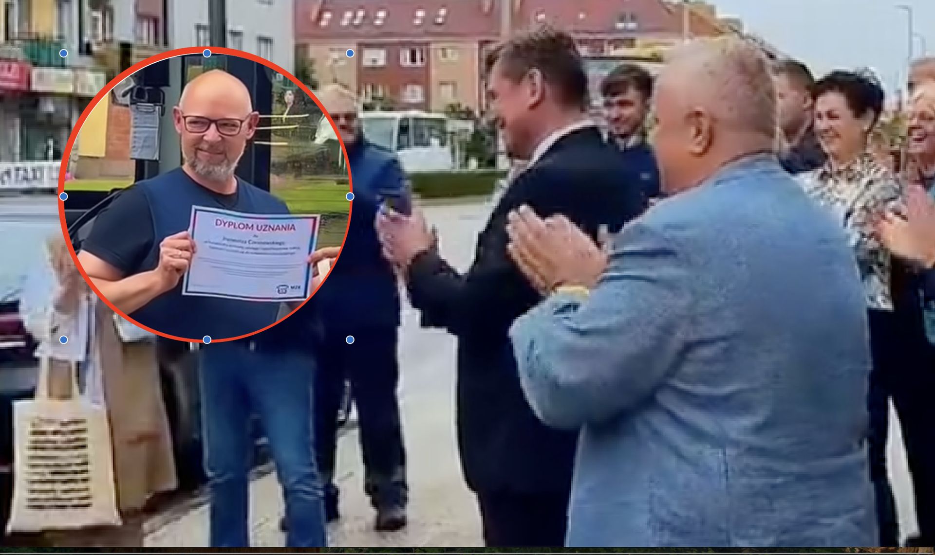 "Odwaga, refleks, serce". Kierowca z Koszalina zebrał oklaski