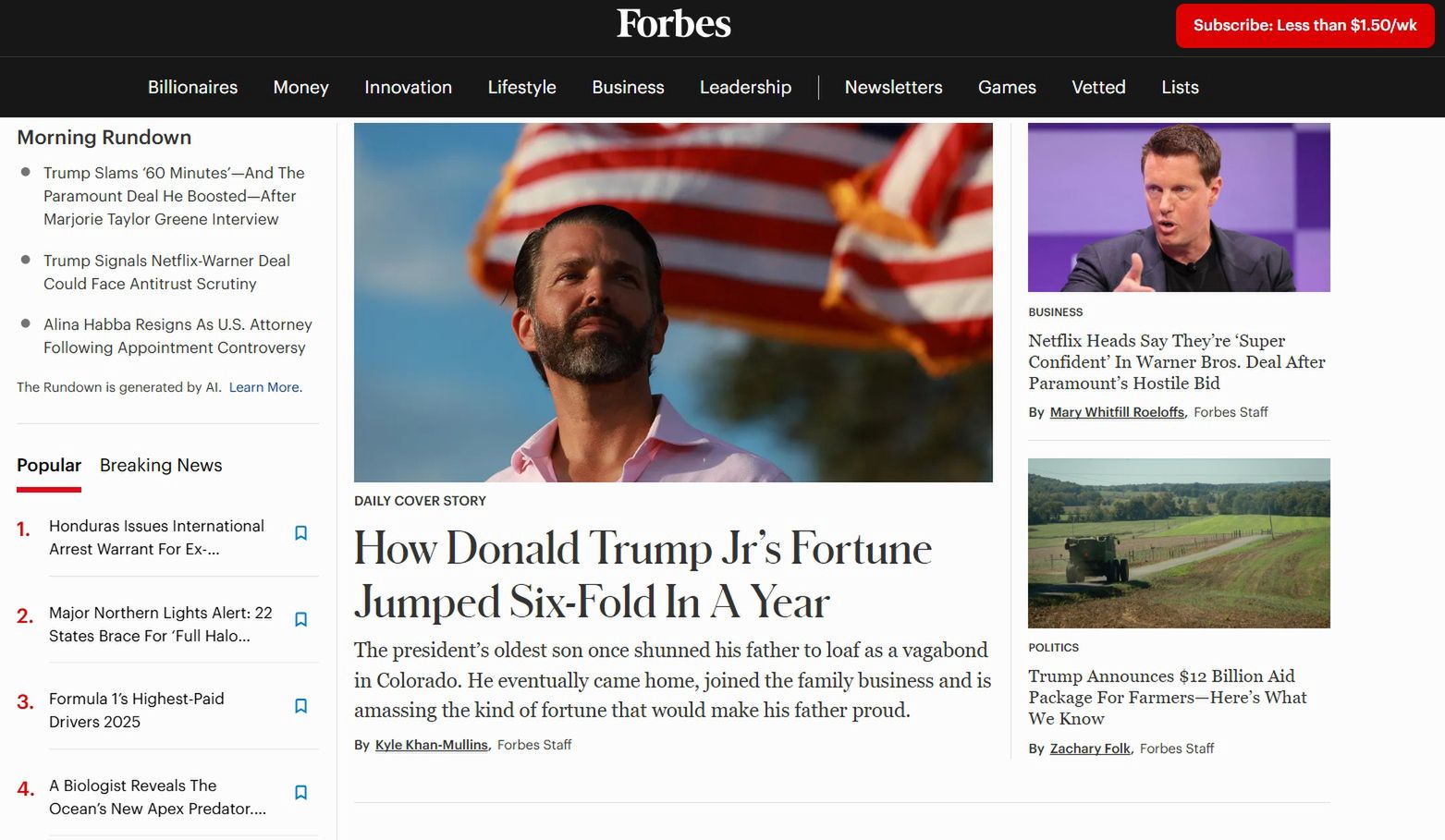"Forbes" zwolnił kilkudziesięciu autorów