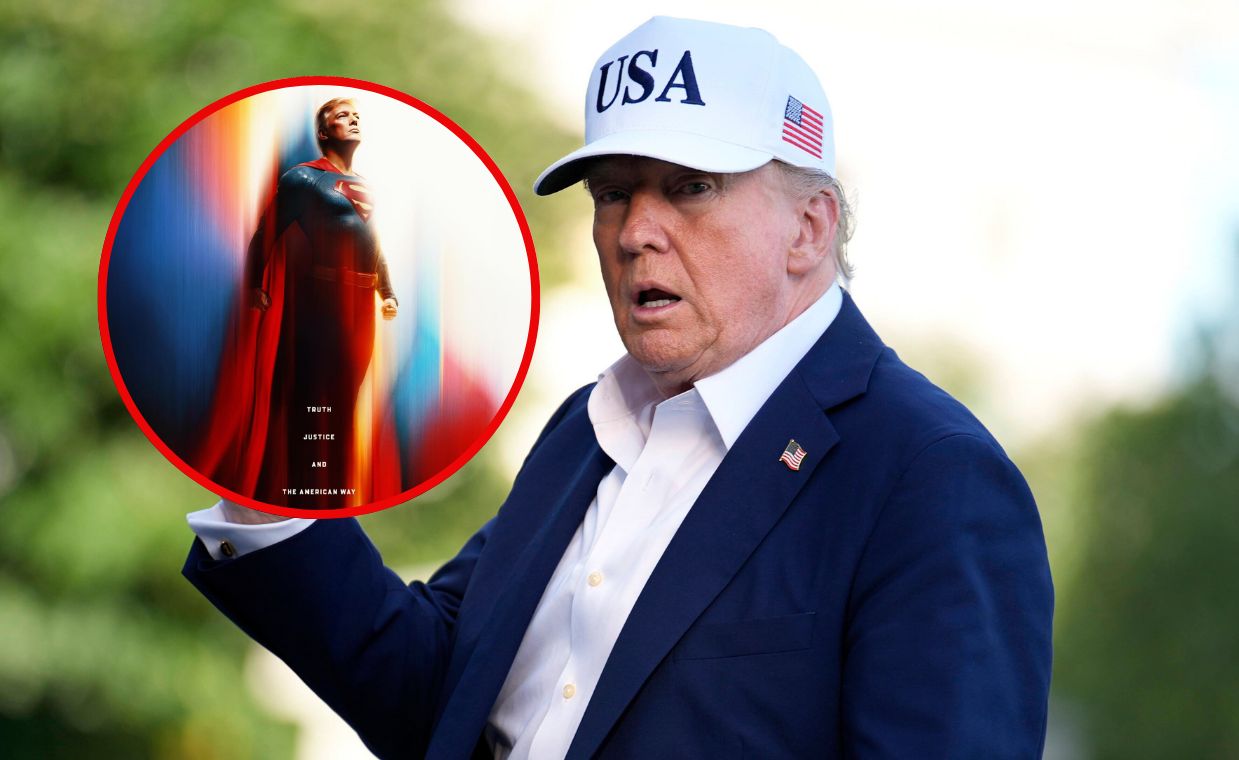 Trump jako Superman. Niezwykła grafika Białego Domu