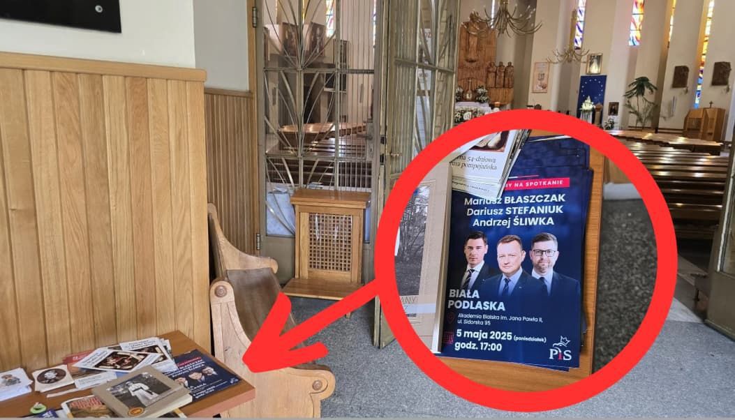 Ulotki PiS w kościele. Radny KO oburzony