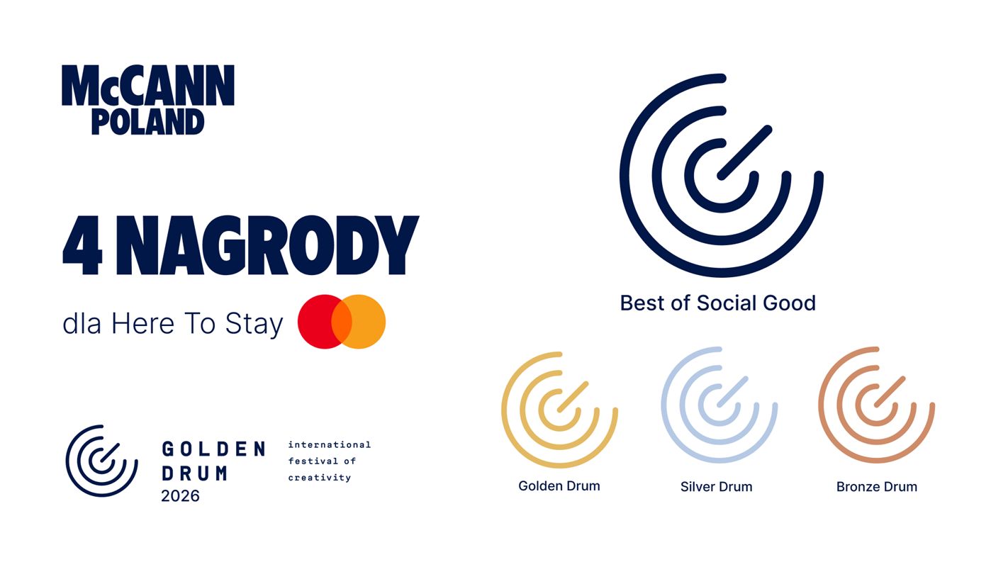 McCann Poland i Mastercard z czterema nagrodami na Golden Drum 2026