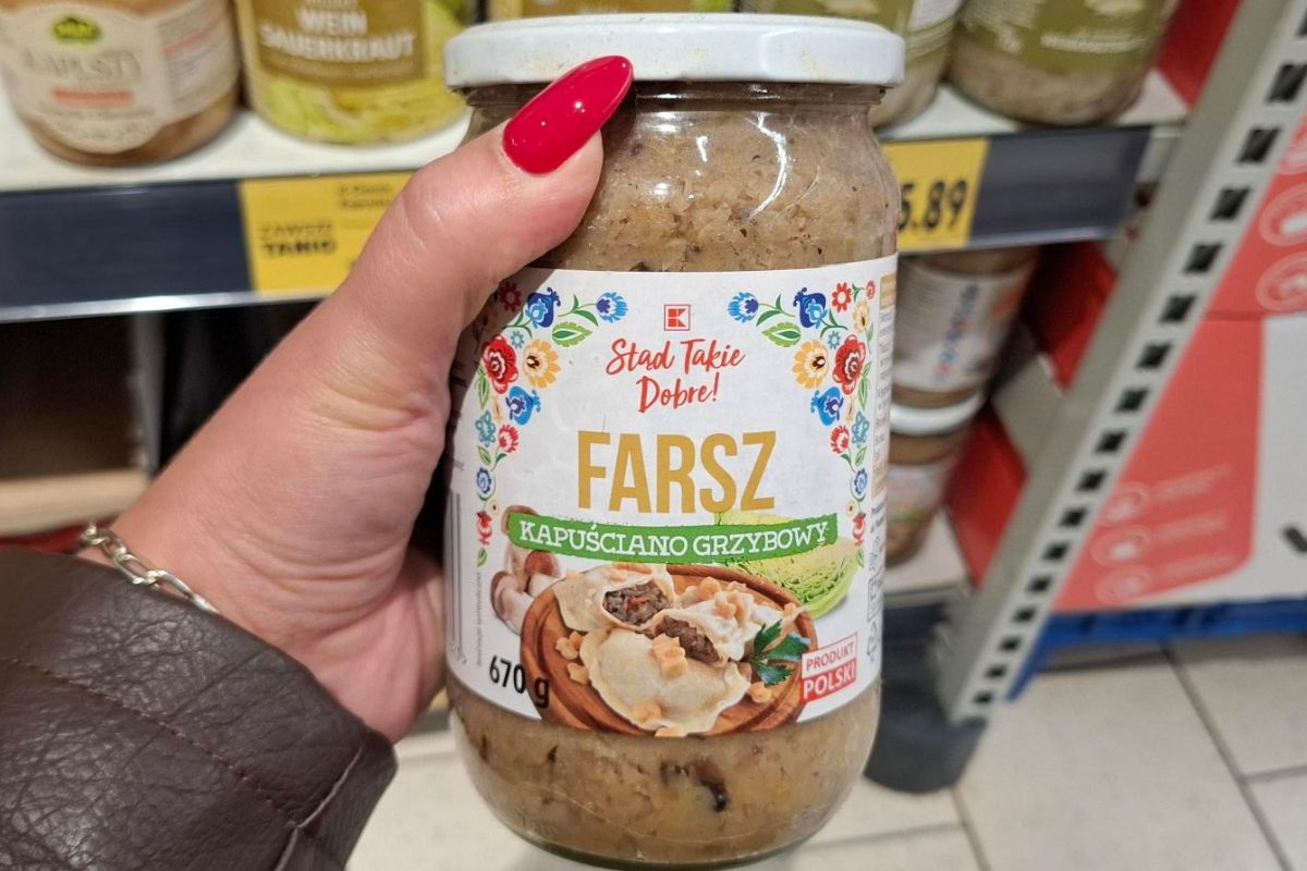 Na półce w sklepie znalazłam świetny farsz do pierogów. Gdy zobaczyłam skład, aż się uśmiechnęłam