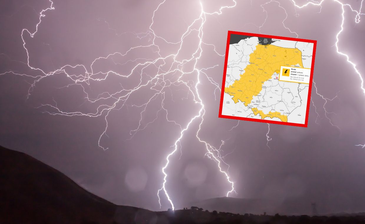 Burze w sobotę nad Polską. Jest ostrzeżenie IMGW