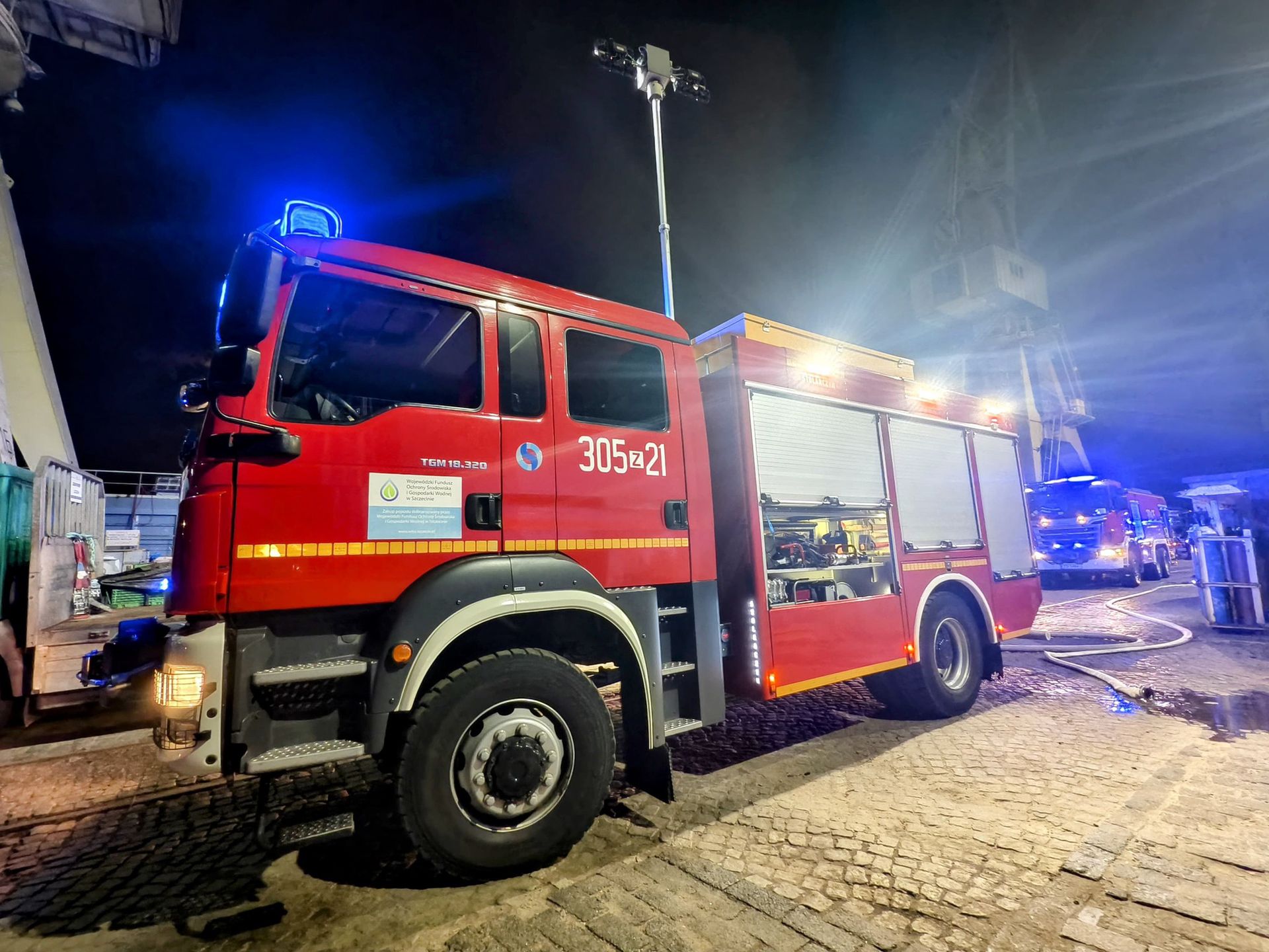 Pożar w Szczecinie. Ewakuacja i alert RCB