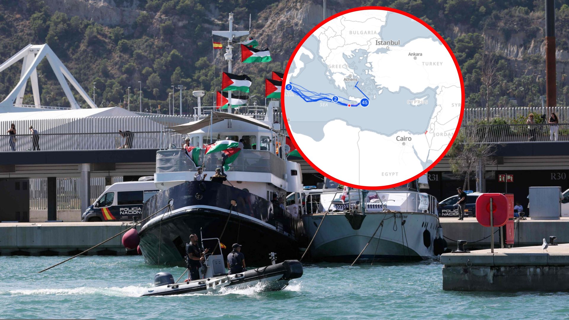 Kolejny kraj wysyła okręt wojenny. Mają chronić flotyllę Sumud