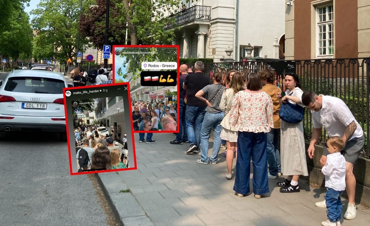 Rekordowe zainteresowanie wyborami. Polacy zablokowali ulicę na Rodos