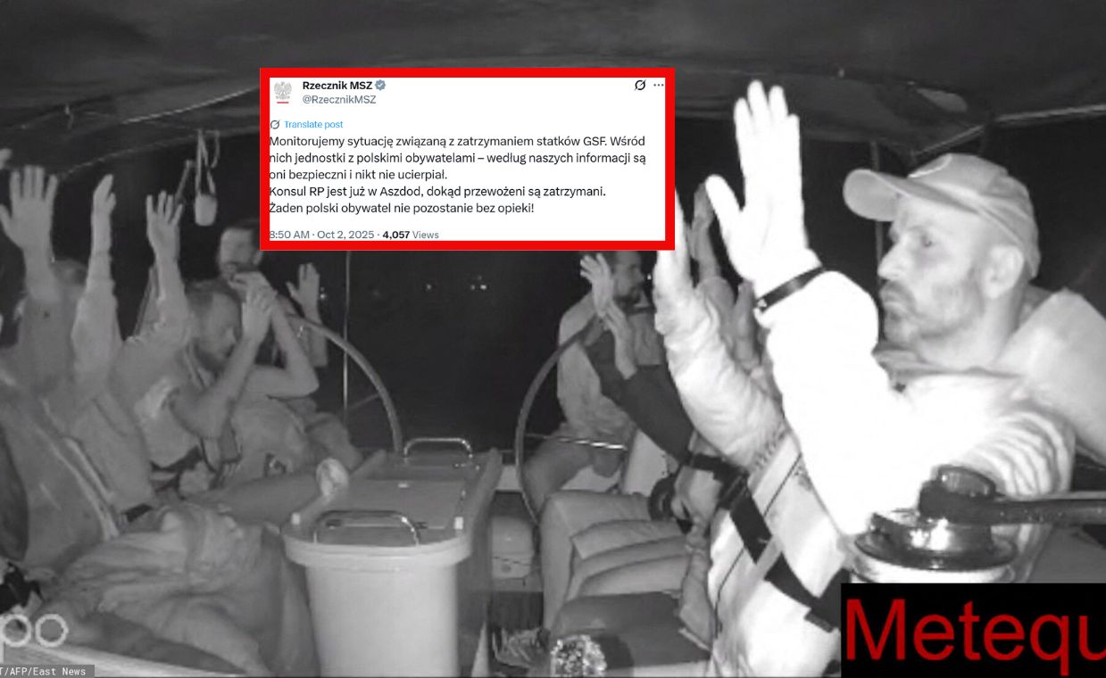 Wiemy, gdzie są Polacy zatrzymani przez Izrael. Reakcja MSZ