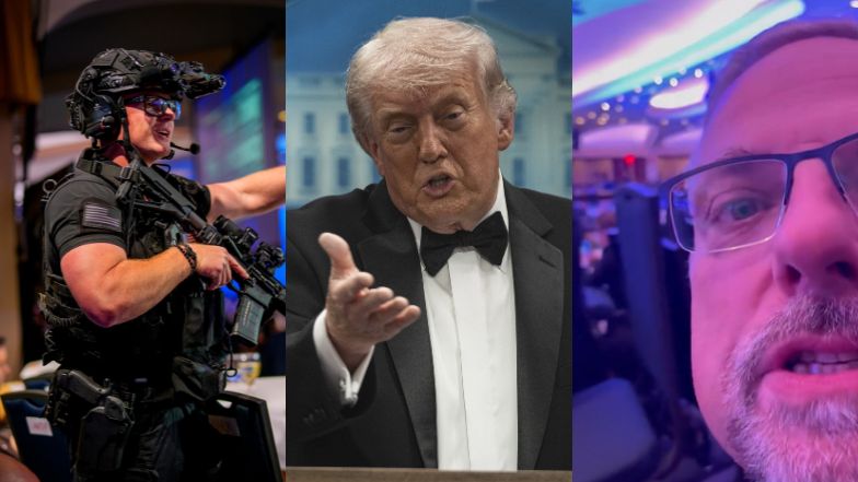 Podczas kolacji z Donaldem Trumpem PADŁY STRZAŁY. Na miejscu był Marcin Wrona: "Chowamy się pod stołami" (WIDEO)