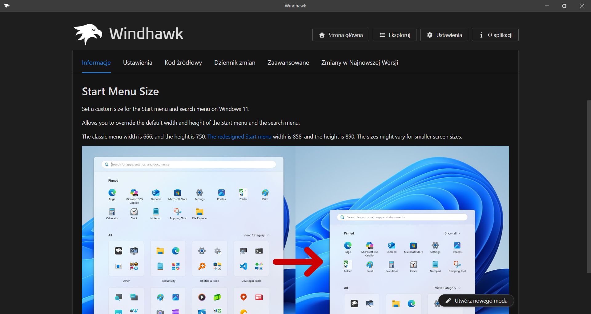 Windows 11: Jak zmienić rozmiar menu Start?