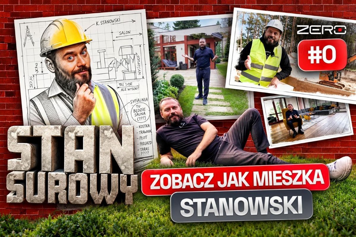 Stanowski będzie budował dom w Kanale Zero. "Stan surowy" z licznym gronem partnerów