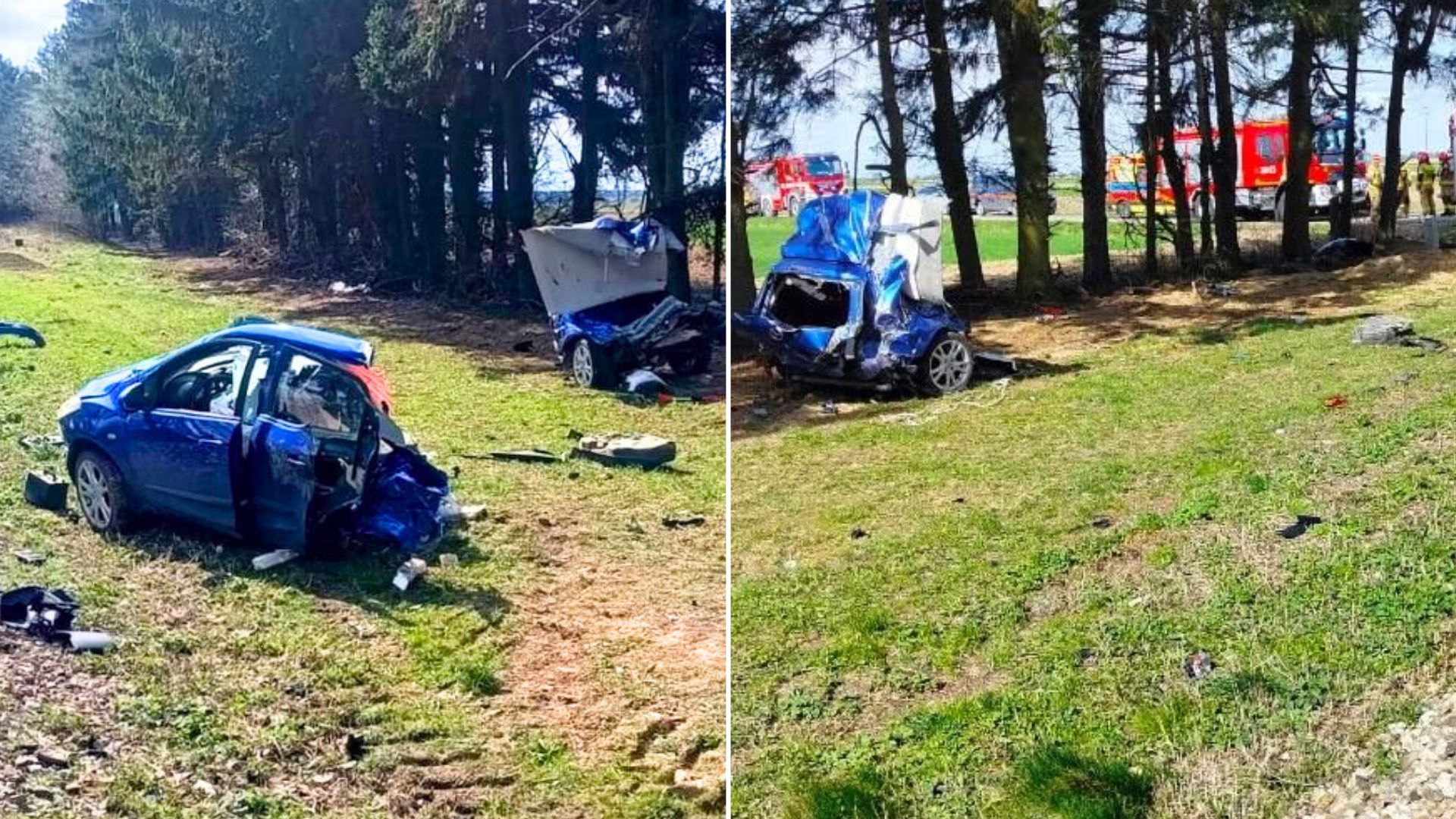 Tragedia pod Zamościem. Pociąg rozerwał auto na pół