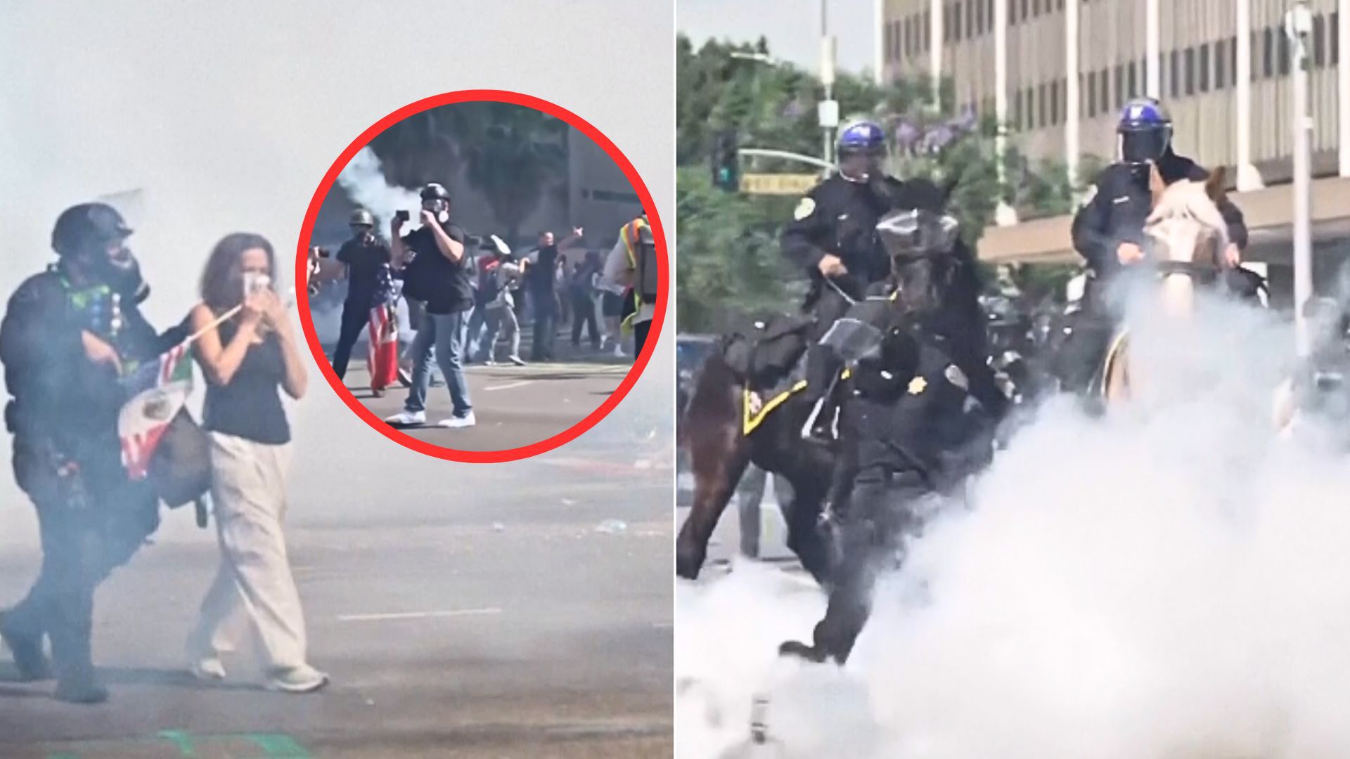 Protesty w USA. Na ulicach Los Angeles dalej niebezpiecznie