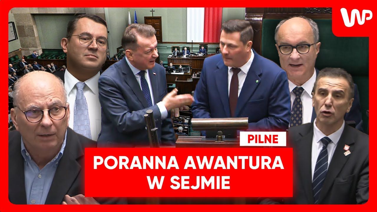 Poranna wrzawa w Sejmie. Żabol wtargnął na mównicę