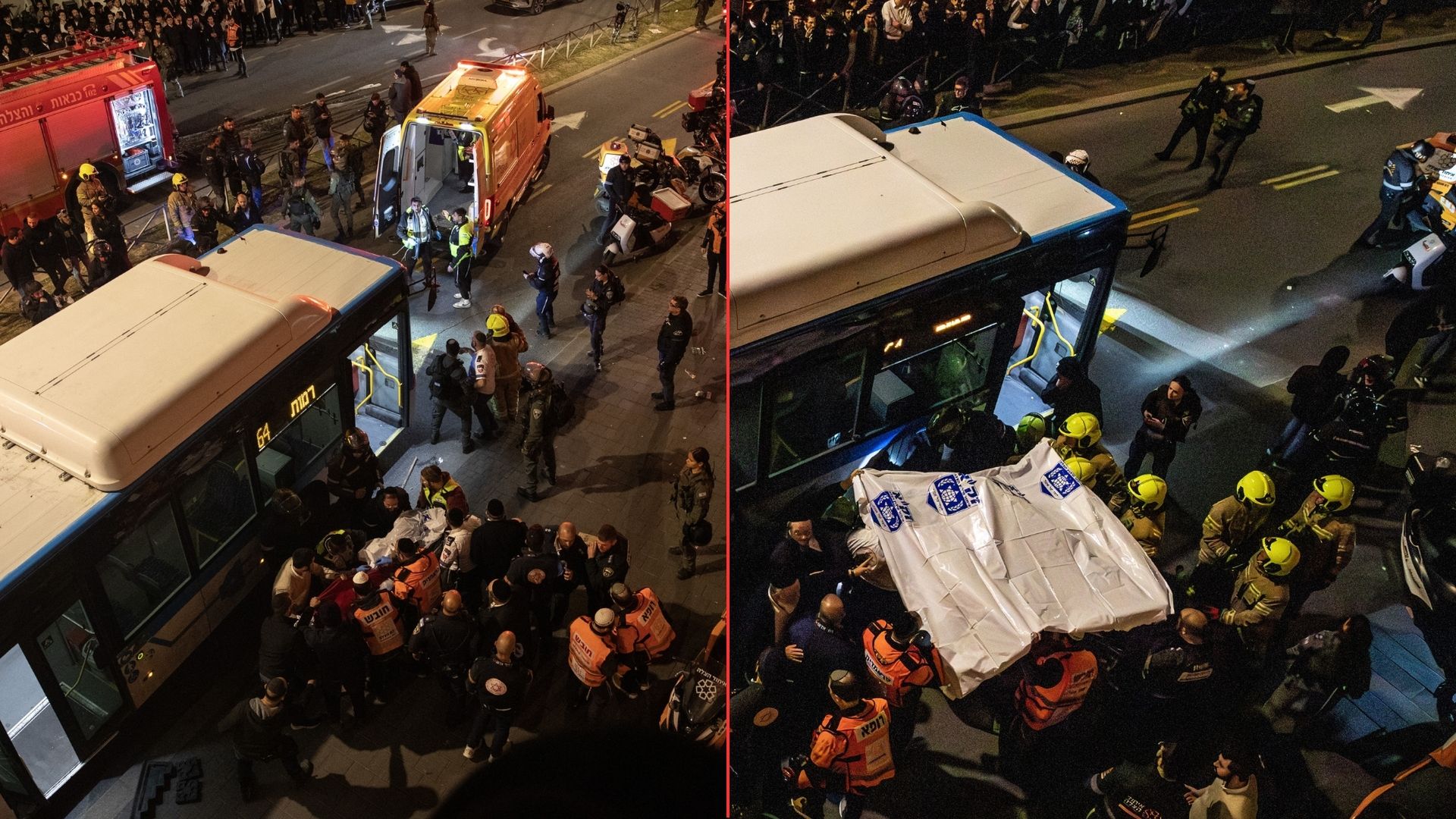 Tragedia w Jerozolimie. Autobus wjechał w tłum. Nagranie mrozi krew w żyłach