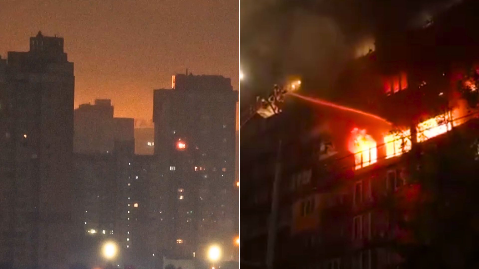 Rosyjski atak na Kijów. Część miasta odcięta od prądu