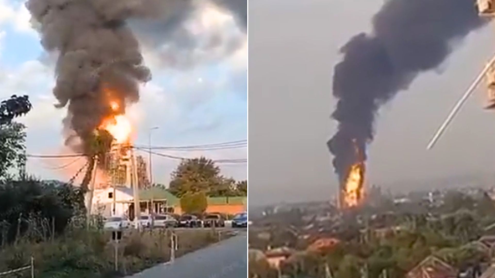 Seria eksplozji w Rosji. Kule ognia nad rafinerią Afipsky