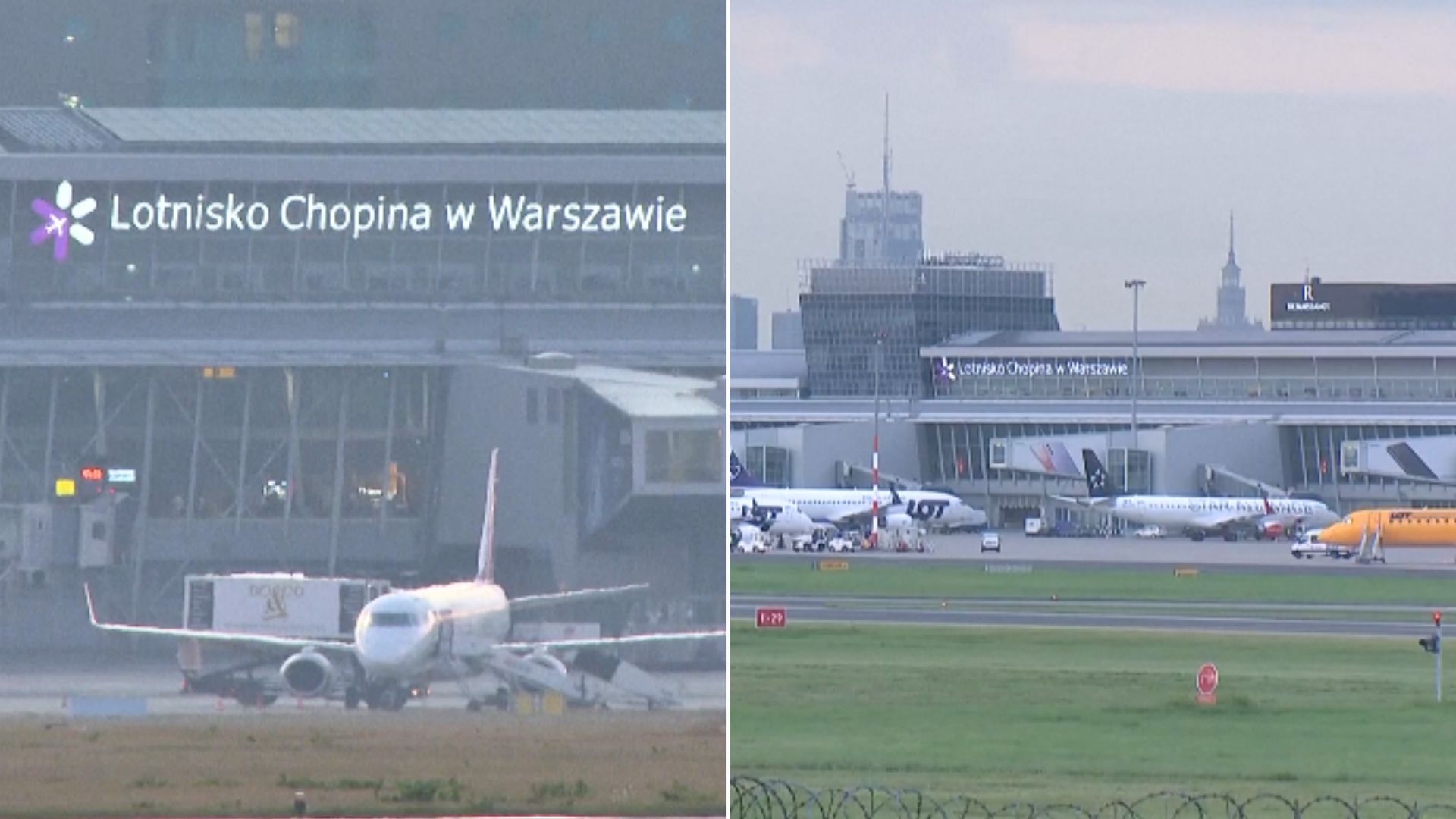 Atak rosyjskich dronów. Tak wyglądało lotnisko Chopina