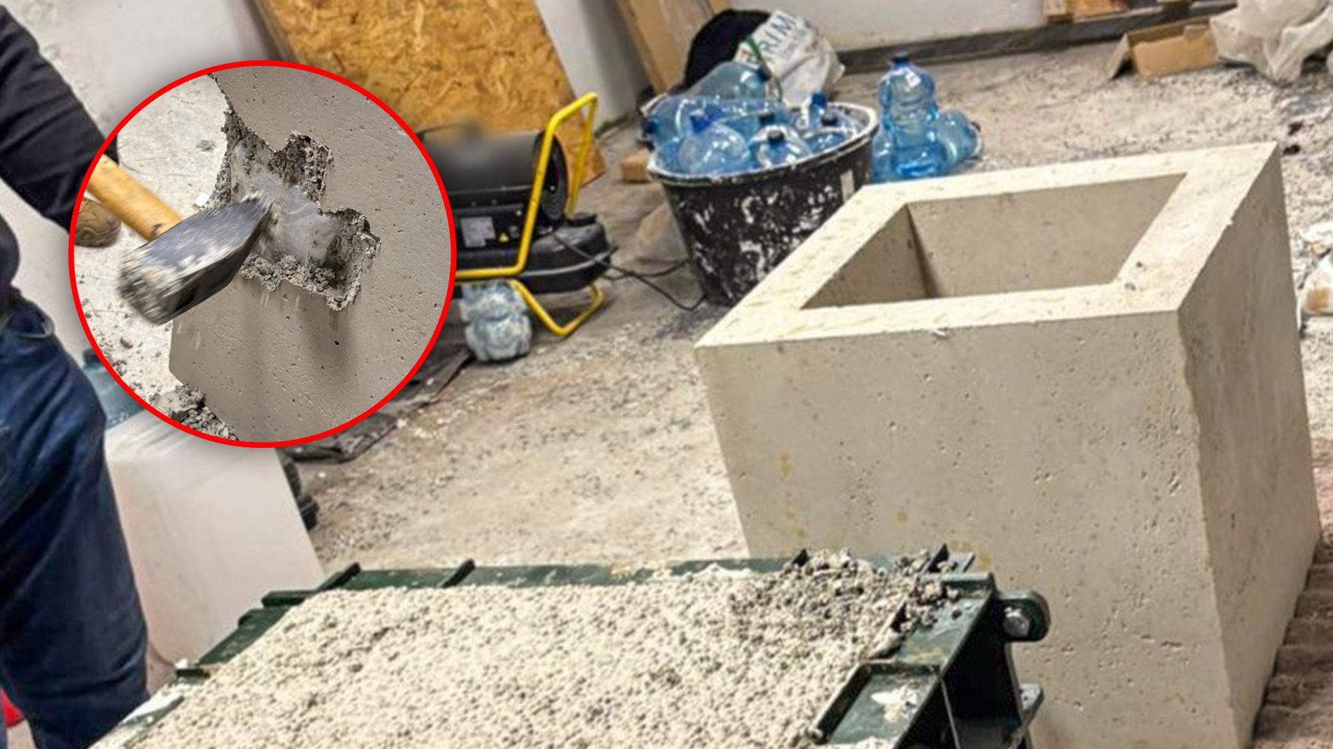 Weszli na posesję. Znaleźli to w betonowych donicach