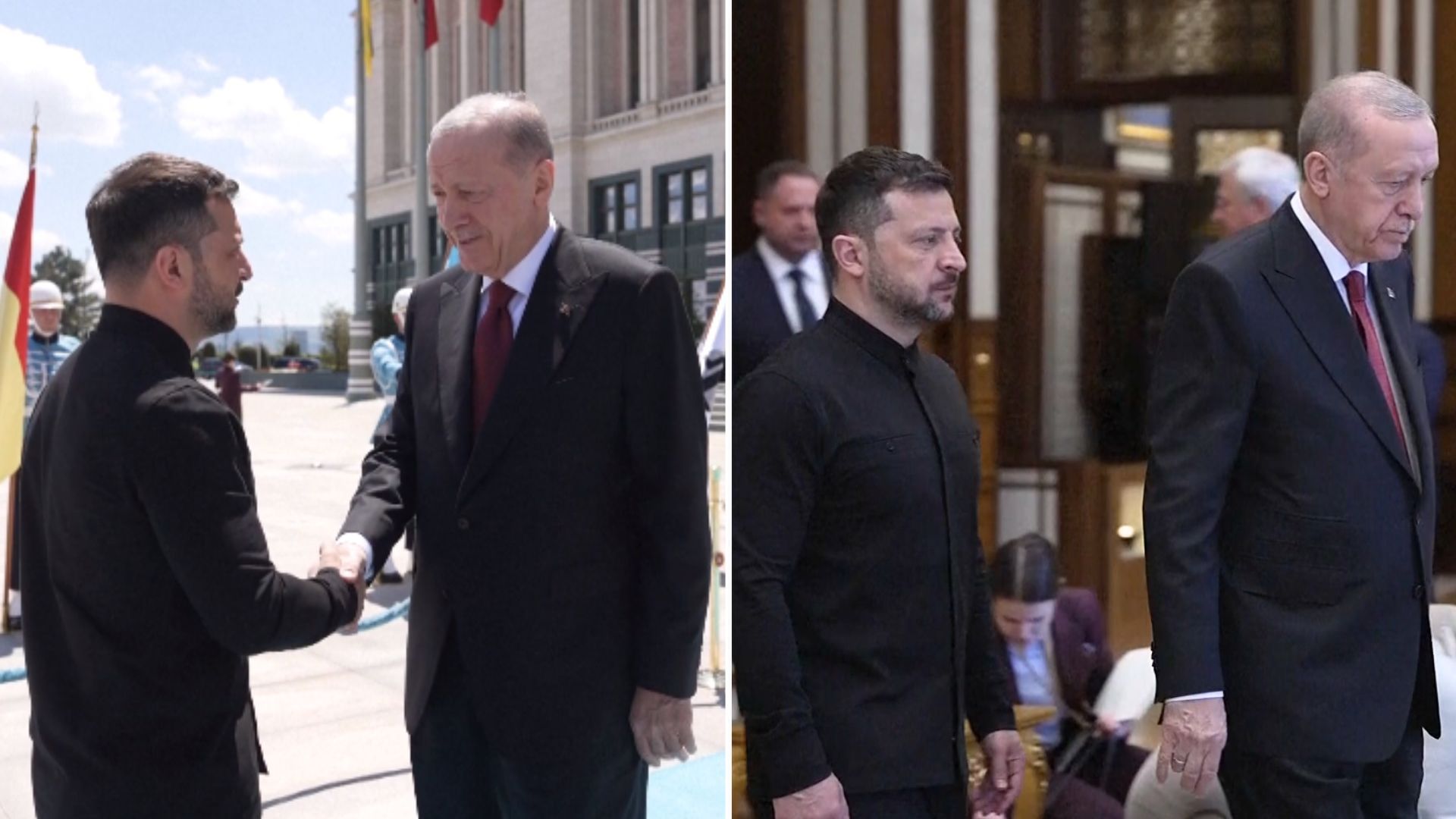 Rozmowy w Turcji. Zełenski przywitany przez Erdogana