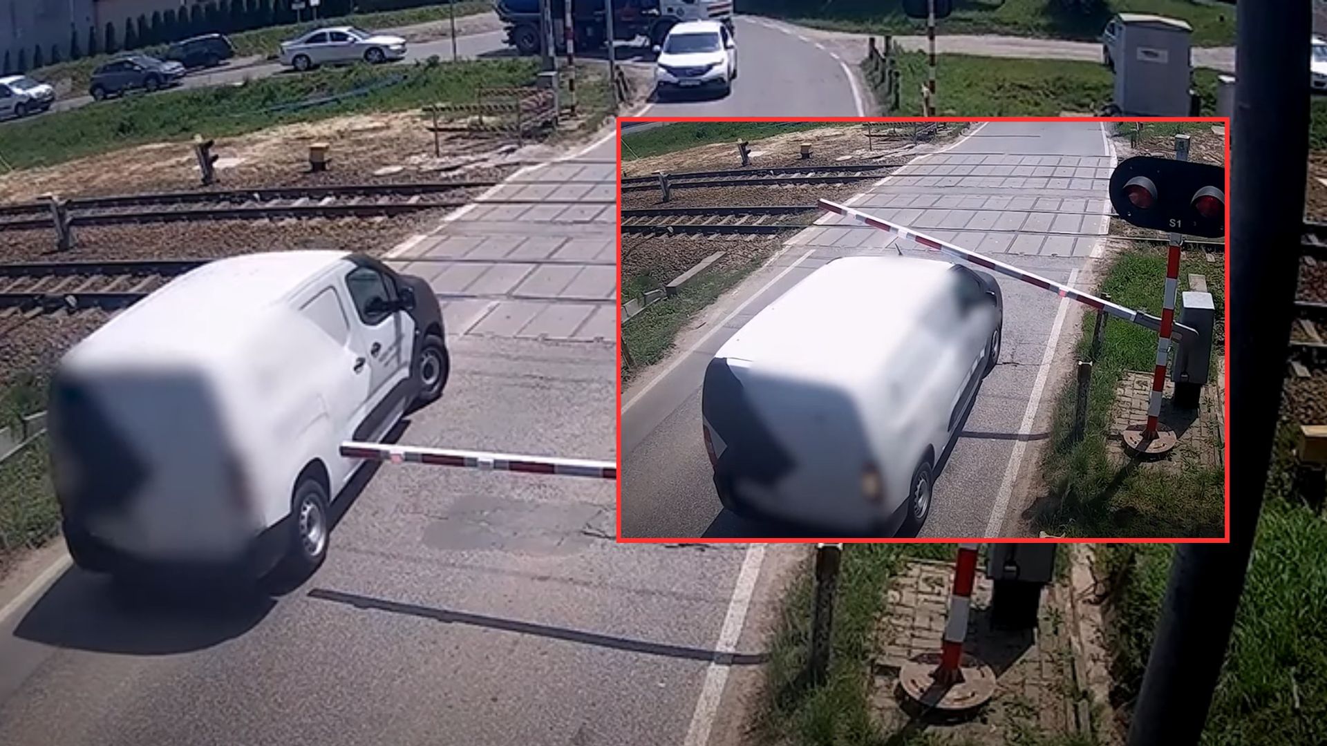 Nagrali, co zrobił na przejeździe. Opóźnił 42 pociągi